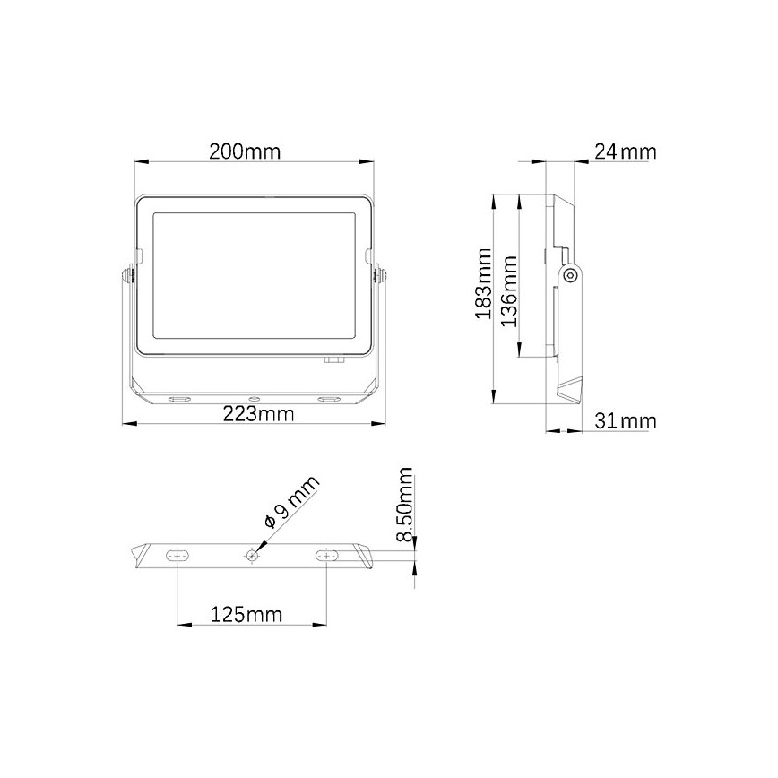 Philips – LED-Außenstrahler PROJECTLINE LED/50W/230V IP65 4000K