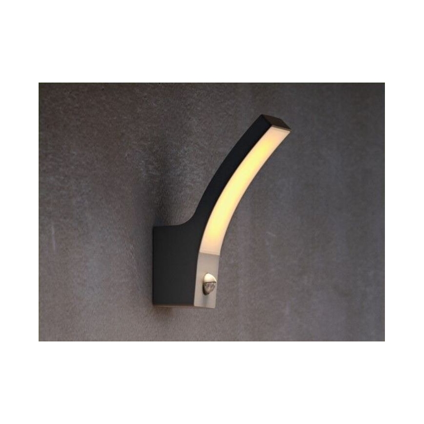 Philips-LED Außenwandleuchte mit Sensor SPLAY LED/12W/230V 2700K IP44