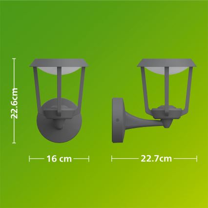 Philips - LED Außenwandleuchte NUVY LED/4,3W/230V 2700K IP44