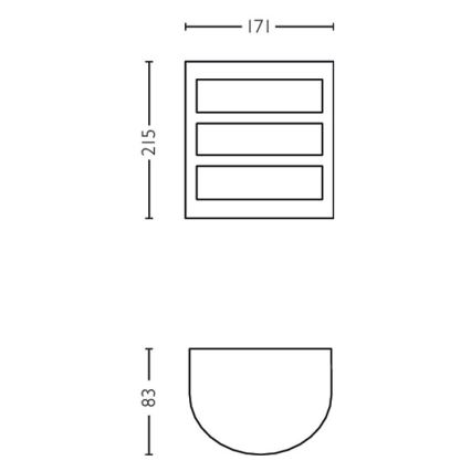 Philips - LED-Außenwandleuchte LED/6W/230V 4000K IP44