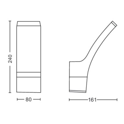 Philips - LED-Außenwandleuchte LED/12W/230V 4000K IP44