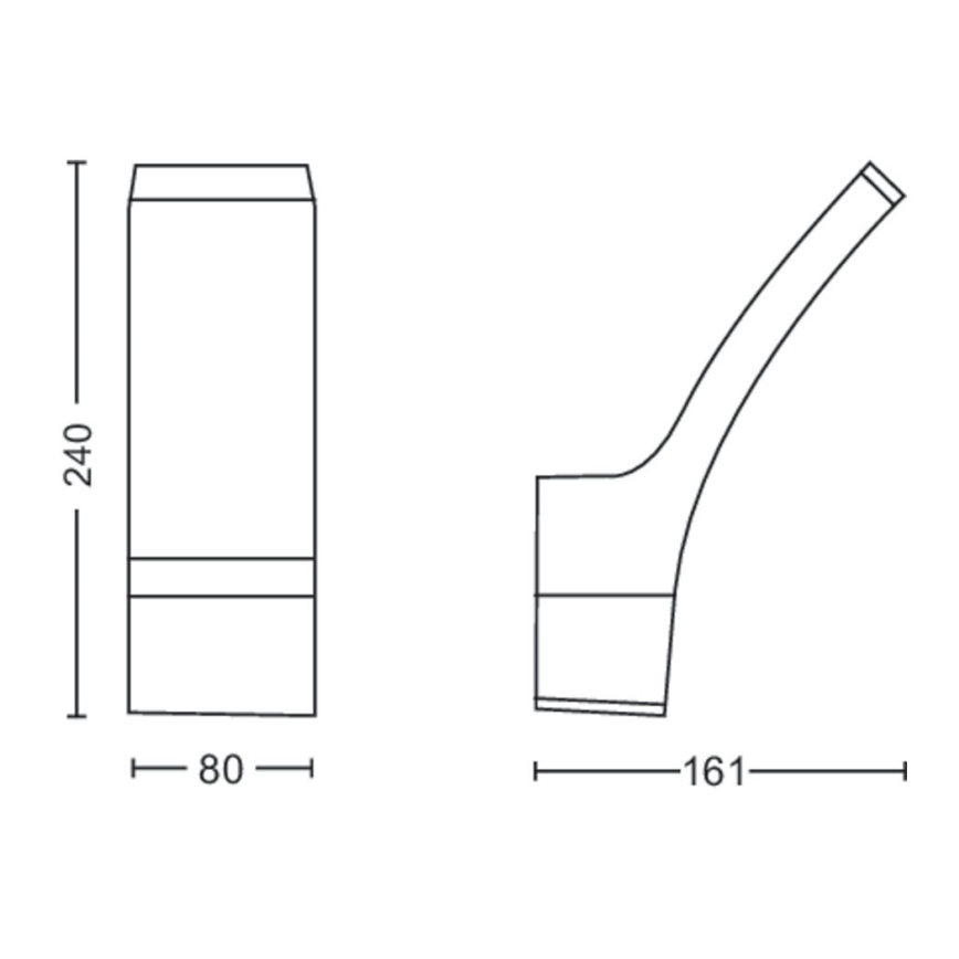 Philips - LED Auβen-Wandbeleuchtung LED/12W/230V 2700K IP44