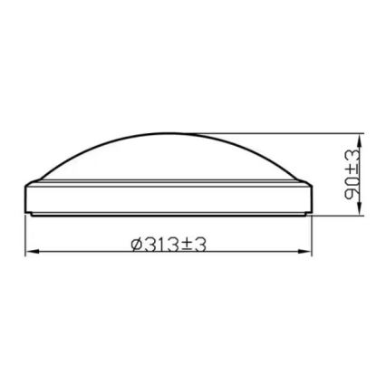 Philips - LED-Badezimmer-Deckenleuchte LED/17W/230V 2700K IP44