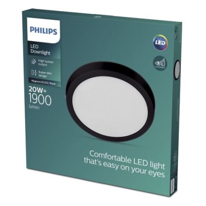 Philips - LED-Deckenleuchte LED/20W/230V 2700K schwarz