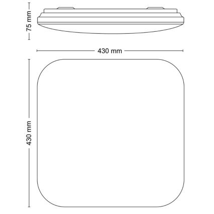 Philips - LED-Deckenleuchte LED/24W/230V 2700K