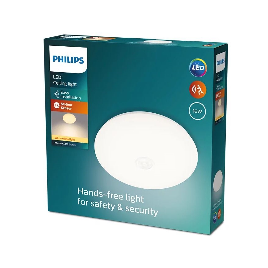 Philips - LED-Deckenleuchte mit Sensor LED/16W/230V 2700K