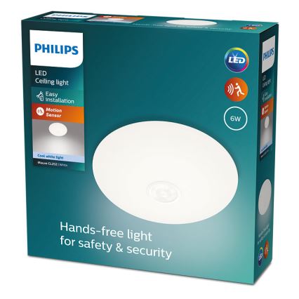 Philips – LED-Deckenleuchte mit Sensor MAUVE LED/6W/230V 4000K