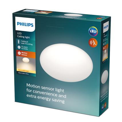 Philips - LED-Deckenleuchte mit Sensor LED/12W/230V 2700K