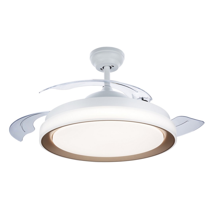 Philips - LED-Deckenleuchte mit Ventilator, 35 W, 230 V, 5500/4000/2700 K, goldfarben + Fernbedienung