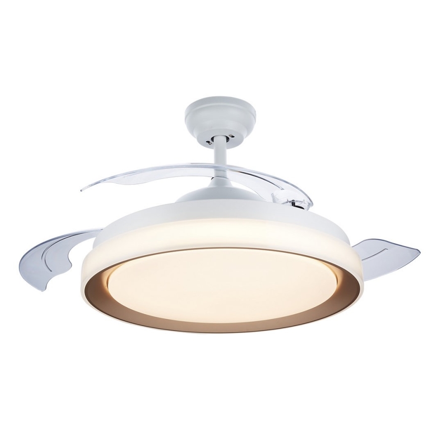 Philips - LED-Deckenleuchte mit Ventilator, 35 W, 230 V, 5500/4000/2700 K, goldfarben + Fernbedienung