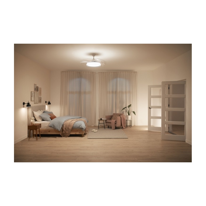 Philips - LED-Deckenventilator LED/35W/230V 5500/4000/2700K weiß + Fernbedienung