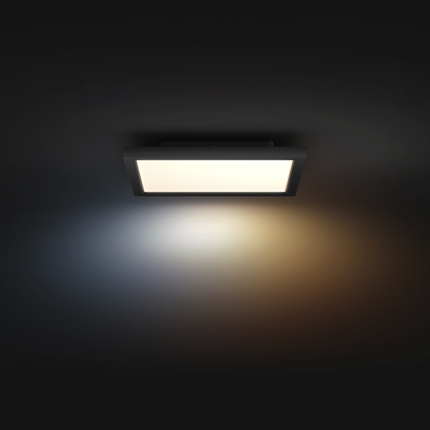Philips - Hue AURELLE LED-Deckenleuchte, dimmbar, 19W/230V, 2200-6500K, 30x30 cm, schwarz