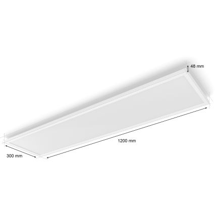 Philips - Hue AURELLE LED-dimmbare Deckenleuchte LED/39W/230V 2200-6500K 120x30 cm weiß