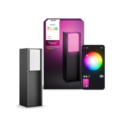Philips - LED-dimmbare Außenleuchte Hue TURACO 1xE27/8,1W/230V 40 cm IP44