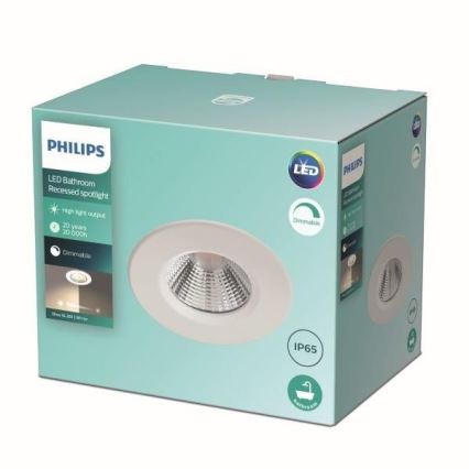 Philips - LED Dimmbare Badezimmerleuchte LED/5,5W/230V 2700K IP65