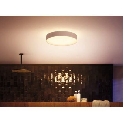 Philips - LED dimmbare Badezimmerleuchte Hue DEVERE LED/19,2W/230V IP44 d. 381 mm 2200-6500K + Fernbedienung