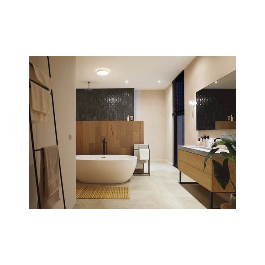 Philips - LED dimmbare Badezimmerleuchte Hue DEVERE LED/33,5W/230V IP44 d. 425 mm 2200-6500K + Fernbedienung