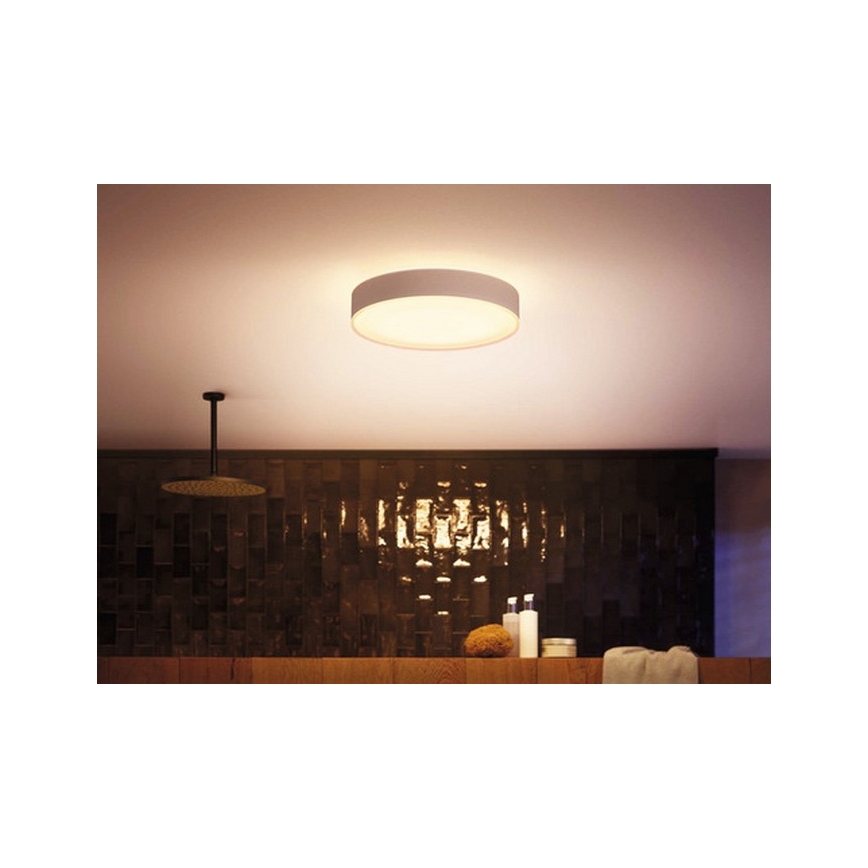 Philips - LED dimmbare Badezimmerleuchte Hue DEVERE LED/33,5W/230V IP44 d. 425 mm 2200-6500K + Fernbedienung