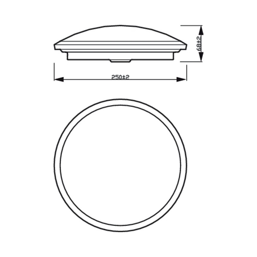 Philips - LED dimmbare Badezimmerdeckenleuchte SCENE SWITCH LED/12W/230V IP44