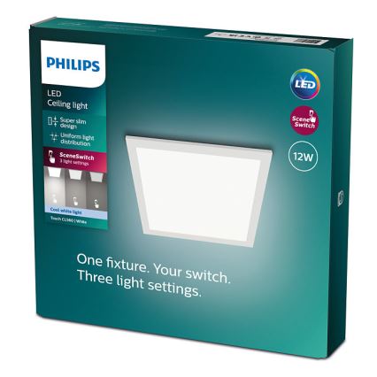 Philips - LED dimmbare Deckenleuchte SLIM SCENE SWITCH LED/12W/230V 4000K