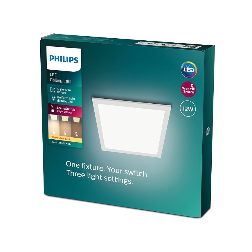 Philips - LED dimmbare Deckenleuchte SCENE SWITCH LED/12W/230V 2700K