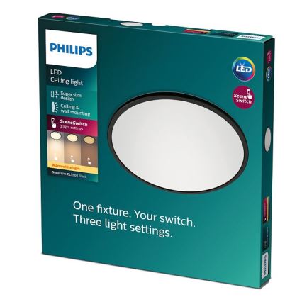 Philips - LED dimmbare Deckenleuchte SUPERSLIM CL550 LED/15W/230V
