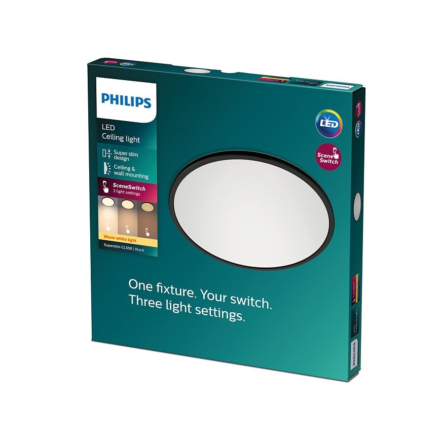 Philips - LED dimmbare Deckenleuchte SUPERSLIM CL550 LED/15W/230V