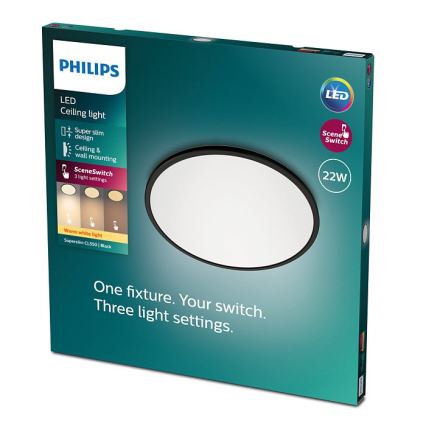 Philips - LED Dimmbare Deckenleuchte SCENE SWITCH LED/22W/230V