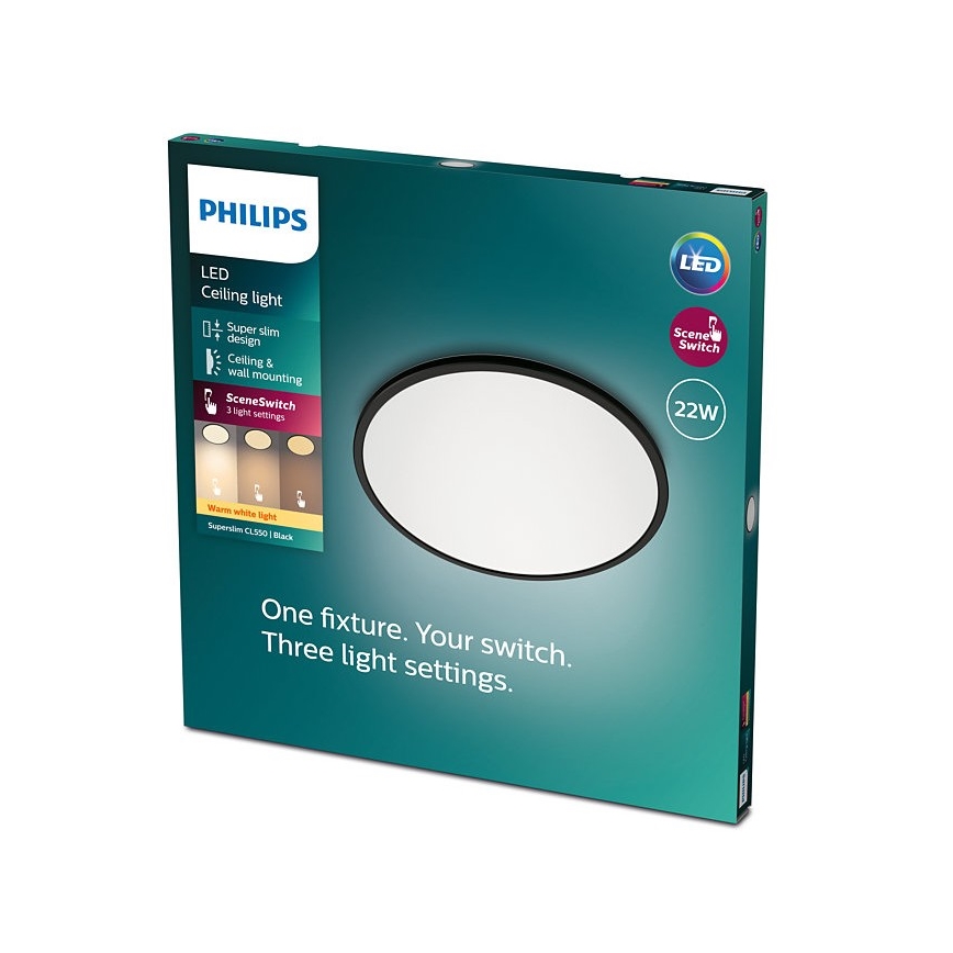 Philips - LED Dimmbare Deckenleuchte SCENE SWITCH LED/22W/230V