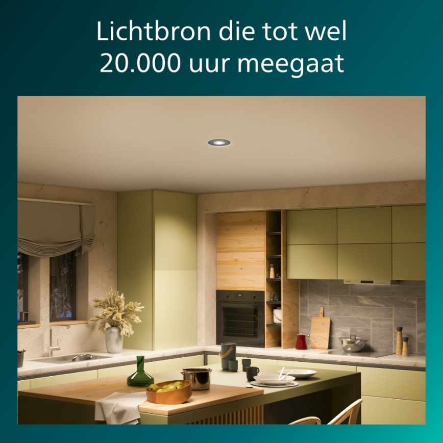 Philips - Dimmbare LED-Einbauleuchte CILANTRO LED/5W/230V 4000K schwarz