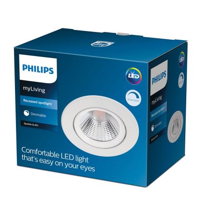 Philips - LED dimmbare Einbauleuchte LED/5,5W/230V 2700K