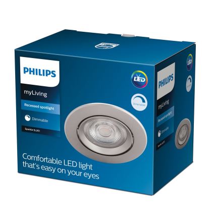 Philips - LED dimmbare Einbauleuchte LED/5W/230V 2700K