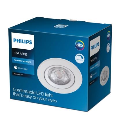 Philips - LED dimmbare Einbauleuchte LED/5W/230V 2700K