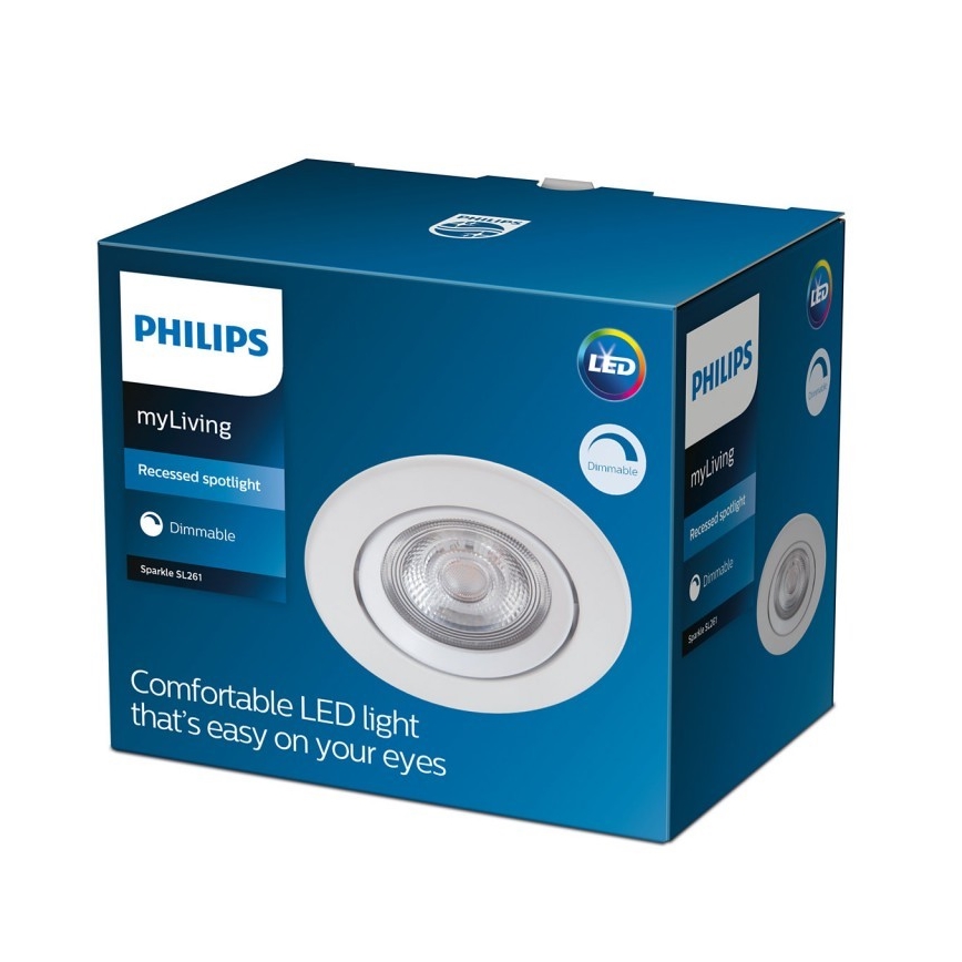 Philips - LED dimmbare Einbauleuchte LED/5W/230V 2700K