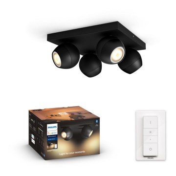 Philips - LED dimmbare Einbauleuchte Hue BUCKRAM 4xGU10/5W/230V + Fernbedienung