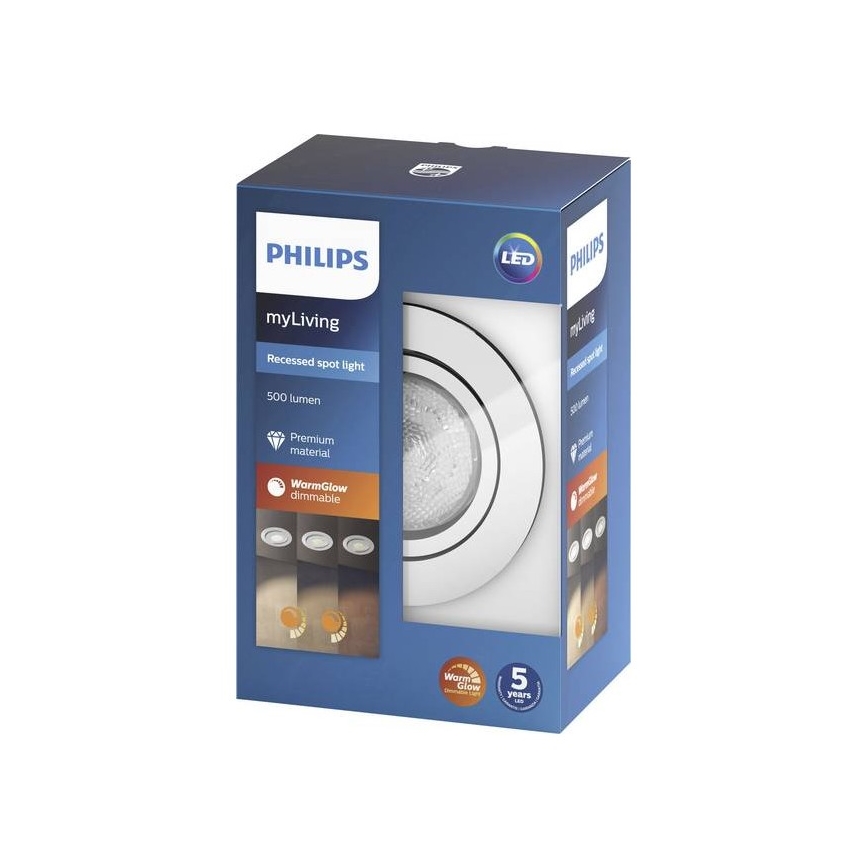 Philips - LED dimmbare Einbauleuchte SHELLBARK Warm Glow 1xLED/4,5W/230V 2200-2700K