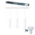 Philips - LED-dimmbare Pendelleuchte mit Kabelabhängung für das EASYLINK-Schienensystem 3xGU10/7W/230V 2200-2700K 1m weiß