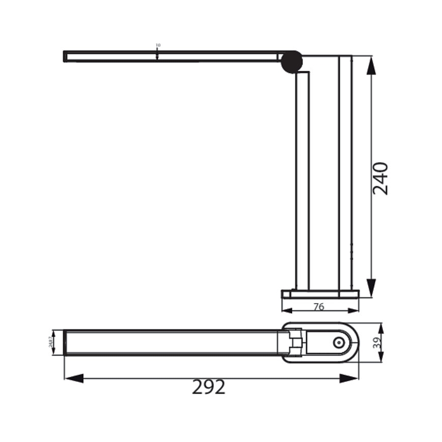 Philips - LED dimmbare Touch-Tischlampe AMBER LED/5W/5V schwarz