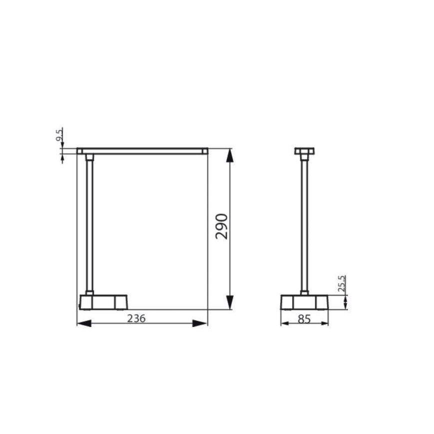Philips - LED dimmbare Touch-Tischlampe TILPA LED/5W/5V 1800 mAh
