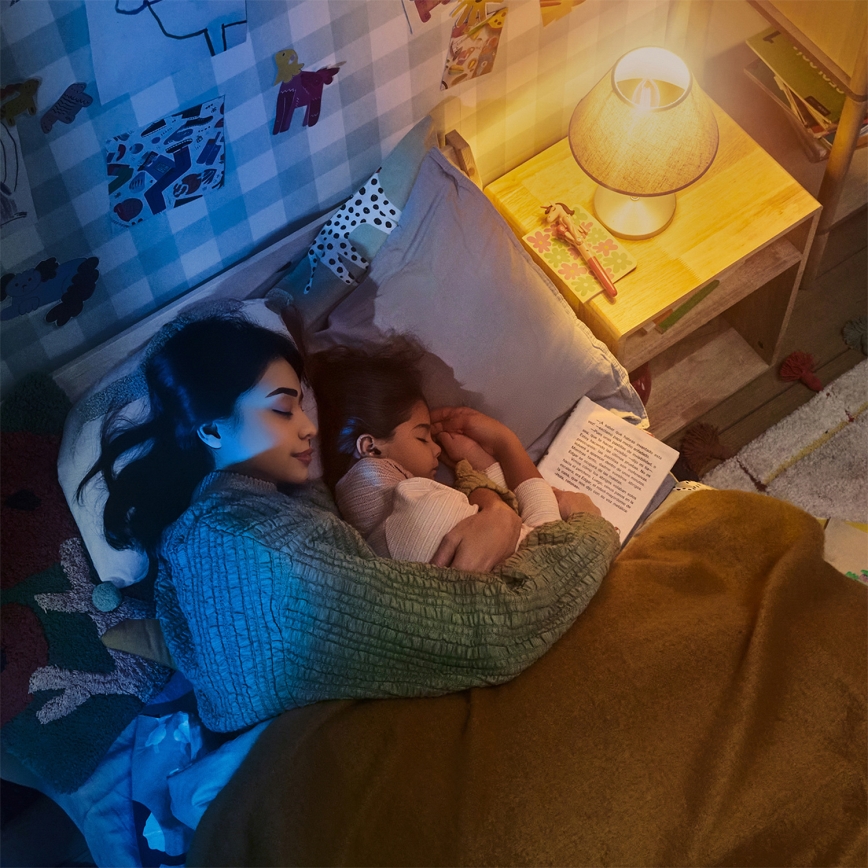 Philips - LED-dimmbarer Deckenventilator OLAS LED/24W/230V Ø 106 cm weiß/braun + Fernbedienung