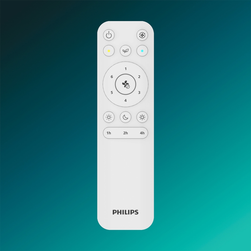 Philips - LED-dimmbarer Deckenventilator OLAS LED/24W/230V Ø 106 cm weiß/braun + Fernbedienung