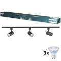 Philips - LED-dimmbarer Spot im Schienensystem EASYLINK 3xGU10/7W/230V 2200-2700K 1m schwarz