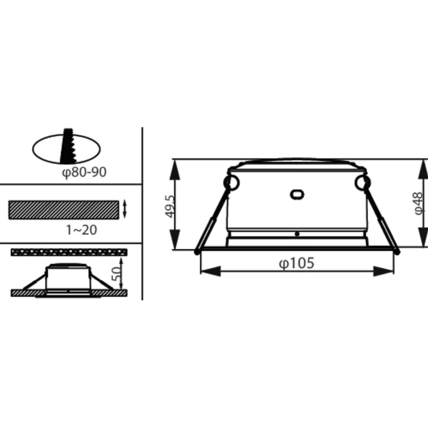 Philips - LED-Einbauleuchte LED/2,2W/230V 3000K