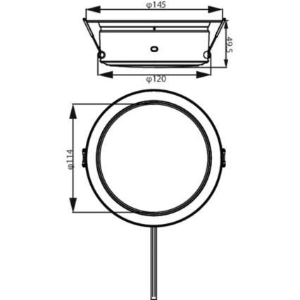 Philips - LED-Einbauleuchte LED/4,8W/230V 3000K