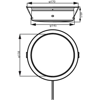 Philips - LED-Einbauleuchte LED/6,5W/230V 3000K