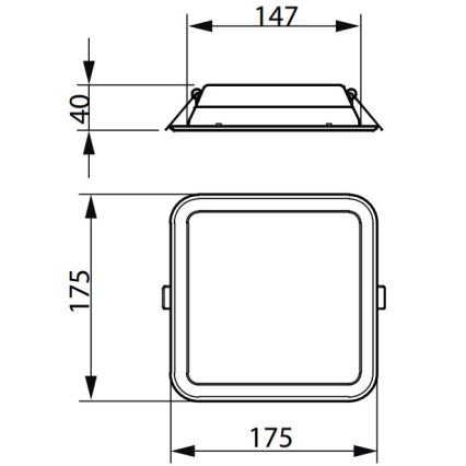 Philips - LED-Einbauleuchte LEDINAIRE SLIM LED/10,5W/230V