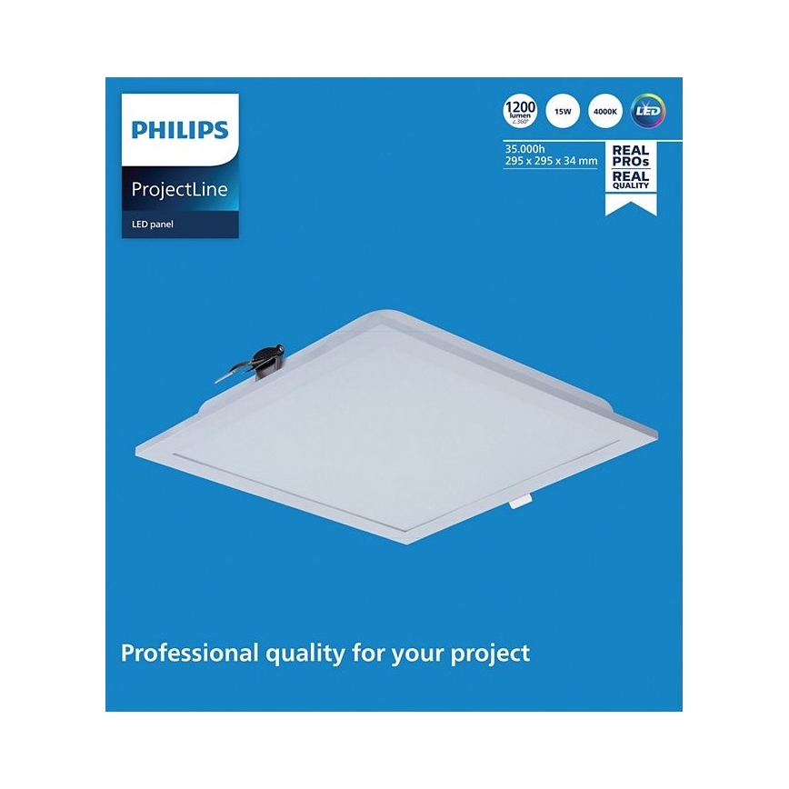 Philips - LED-Einbauleuchte PROJECTLINE LED/15W/230V 29,5x29,5 cm