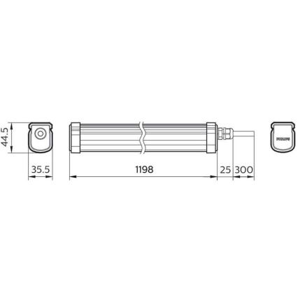 Philips – LED-Hochleistungsleuchte PROJECTLINE LED/34W/230V IP65