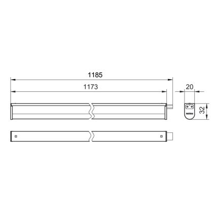 Philips - LED-Küchenunterbauleuchte PROJECTLINE LED/13W/230V 3000/4000/6500K