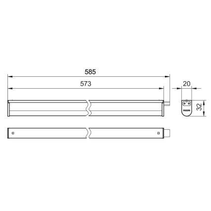 Philips - LED-Küchenunterbauleuchte PROJECTLINE LED/6,5W/230V 3000/4000/6500K